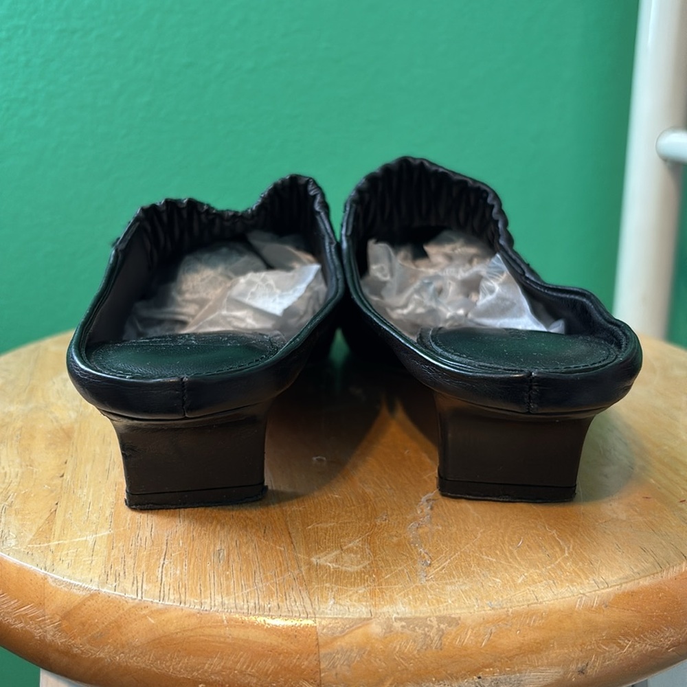 Sigerson Morrison Black Leather Mules - Picture 2 of 7